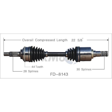 Cv Axle Shaft,Fd-8143